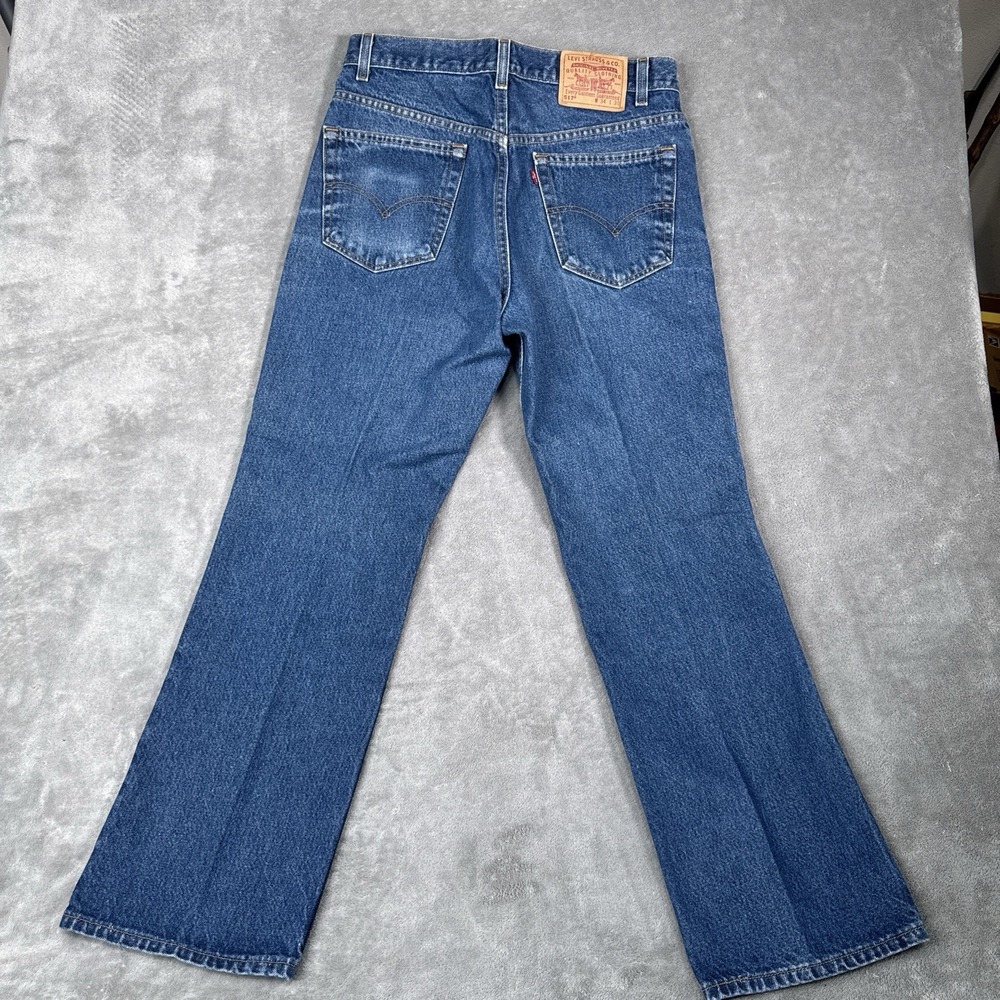 Vintage Levis Jeans Mens Fits 31x29 Orange Tab 517 Bootcut 90s Made in USA